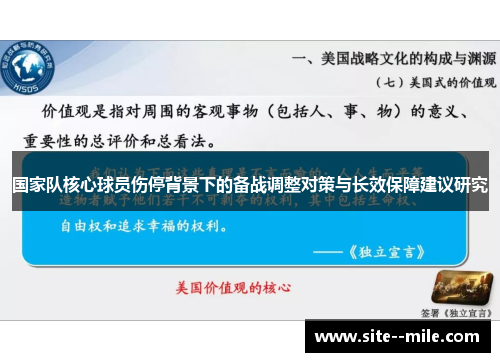 国家队核心球员伤停背景下的备战调整对策与长效保障建议研究